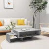 Image de vidaXL Table basse Gris béton 105x55x32 cm Bois d’ingénierie808526