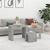Image de vidaXL Tables basses gigognes 3 pcs Gris béton Bois d'ingénierie808544