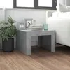 Image de vidaXL Table basse gris béton 50x50x35 cm bois d'ingénierie