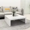 Image de vidaXL Table basse blanc 100x100x35 cm bois d'ingénierie808567
