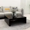 Image de vidaXL Table basse noir 100x100x35 cm bois d'ingénierie808568