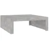 Image de vidaXL Vidaxl Table Basse Gris Béton 100x100x35 Cm Aggloméré