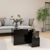 Image de vidaXL Tables d'appoint 3 pcs Noir Bois d ingénierie808586