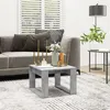 Image de vidaXL Table d'appoint Gris béton 50x50x35 cm Bois d’ingénierie808625