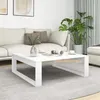 Image de vidaXL Table basse Blanc 100x100x35 cm Bois d'ingénierie808630