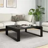 Image de vidaXL Table basse Noir 100x100x35 cm Bois d’ingénierie808631
