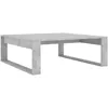 Image de vidaXL vidaXL Table basse Gris béton 100x100x35 cm Aggloméré