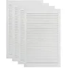 Image de vidaXL vidaXL Portes à persiennes 4 pcs Bois de pin massif Blanc 99,3x59,4 cm