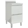 Image de vidaXL Armoire de cuisine commerciale avec 2 tiroirs Acier inoxydable151178
