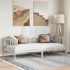 Image de vidaXL Lit Blanc Bois de pin massif 90x200 cm