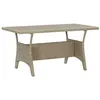 Image de vidaXL Table de jardin Gris 120x70x66 cm Résine tressée316583