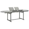 Image de vidaXL Table à dîner de jardin (160-240)x100x75cm Bois d'acacia massif316572