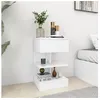 Image de vidaXL Table de chevet Blanc 40x35x65 cm Bois d’ingénierie808648