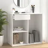 Image de vidaXL Armoire à cosmétiques Blanc 80x40x75 cm Bois d'ingénierie808837