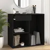 Image de vidaXL Armoire à cosmétiques noir 80x40x75 cm bois d'ingénierie808838