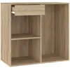 Image de vidaXL Vidaxl Armoire Cosmétique Chêne Sonoma 80x40x75 Cm Bois D'ingénierie