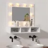 Image de vidaXL Armoire à miroir avec LED blanc 60x31,5x62 cm808882