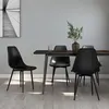 Image de vidaXL Chaises à manger lot de 4 noir PP338045