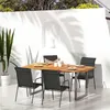 Image de vidaXL Chaises de jardin 4 pcs Acier et textilène Noir316821