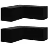 Image de vidaXL Housses de salon de jardin 2pcs Forme L 12 oeillets 250x250x90cm3082835