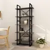 Image de vidaXL Bibliothèque à 5 niveaux Gris 80x30x175 cm Bois de pin3081995