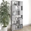 Image de vidaXL Bibliothèque/Séparateur de pièce Gris béton Bois d'ingénierie809156