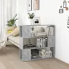 Image de vidaXL Bibliothèque/Séparateur de pièce Gris béton 100x24x94 cm809183