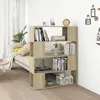 Image de vidaXL Bibliothèque/Séparateur de pièce Chêne sonoma 100x24x124 cm809191