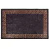 Image de vidaXL Tapis lavable antidérapant 80x150 cm Noir et doré