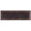 Image de vidaXL Tapis lavable antidérapant 80x300 cm Noir et doré