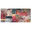 Image de vidaXL Tapis lavable antidérapant Patchwork 80x300 cm Multicolore