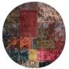 Image de vidaXL Tapis lavable antidérapant Patchwork  120 cm multicolore337969