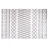Image de vidaXL Tapis lavable antidérapant 160x230 cm noir et blanc