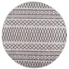 Image de vidaXL Tapis lavable antidérapant  120 cm noir et blanc