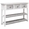 Image de vidaXL Buffet Gris antique 108x30x76 cm Bois de Paulownia massif338543