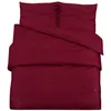 Image de Vidaxl Ensemble De Housse De Couette Bordeaux 200x200 Cm Microfibre