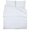 Image de vidaXL Ensemble de housse de couette Blanc 140x200 cm Coton