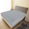 Image de vidaXL Draps-housses Jersey 2 pcs Gris 160x200 cm Coton136207