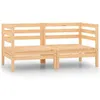 Image de vidaXL Canapés d'angle de jardin 2 pcs Bois de pin massif806582