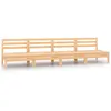 Image de vidaXL Canapés centraux de jardin 4 pcs Bois de pin massif806592