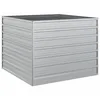 Image de Vidaxl Lit SurÃ©levÃ© De Jardin 100x100x77 Cm Acier GalvanisÃ© ArgentÃ©