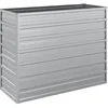 Image de Vidaxl Lit SurÃ©levÃ© De Jardin 100x40x77 Cm Acier GalvanisÃ© ArgentÃ©