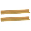 Image de Vidaxl ÃtagÃ¨res Murales 2 Pcs 90x10x10 Cm Bois De Teck Massif
