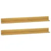 Image de vidaXL Étagères murales 2 pcs 110x10x10 cm Bois de teck massif338261