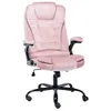 Image de vidaXL Chaise de bureau Rose Velours20571