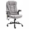 Image de vidaXL Chaise de bureau de massage gris clair similicuir daim20578