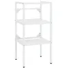 Image de vidaXL Cadre de lavabo de salle de bain Blanc 40x38x83 cm Fer