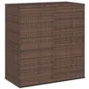 Image de vidaXL Boîte à coussins de jardin Résine tressée 100x49x103,5cm Marron317224