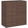 Image de vidaXL Vidaxl Boîte À Coussins De Jardin Résine Tressée 100x49x103,5cm Marron