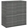 Image de vidaXL Boîte à coussins de jardin Résine tressée 100x49x103,5 cm Gris317225